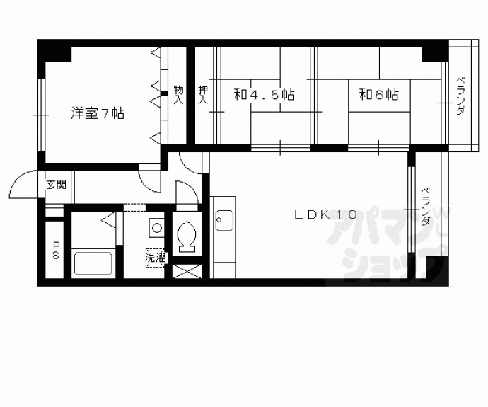 【ラ・メゾン・ボヌール】間取