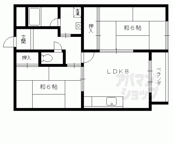 【多蔵ハイツ】間取