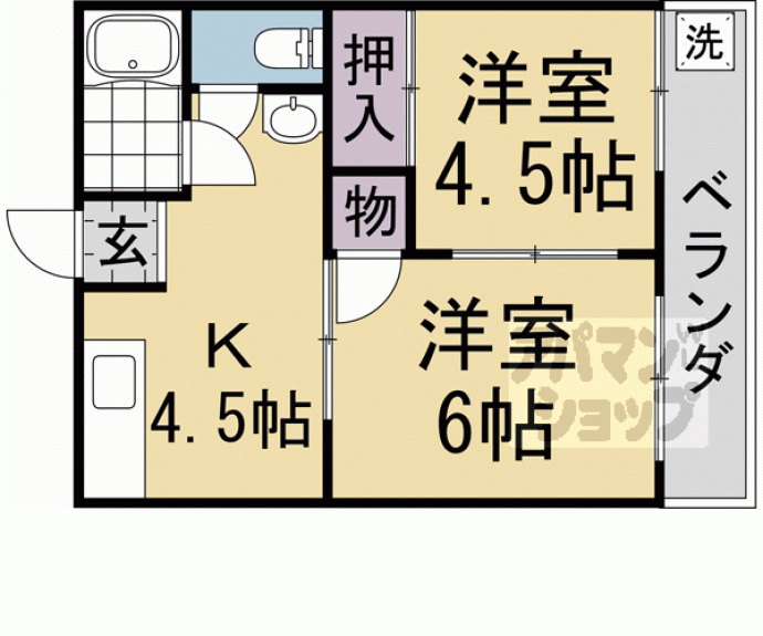 【若竹ハイツ】間取
