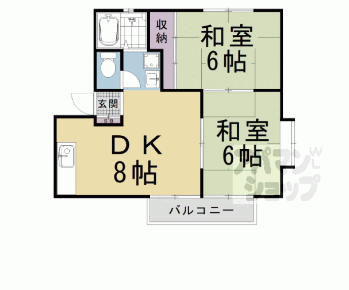 【エバーグリーンコート】間取