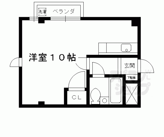 【レナジア長岡京（旧ハイツアルファ）】間取