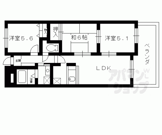【フレンドヒル】間取