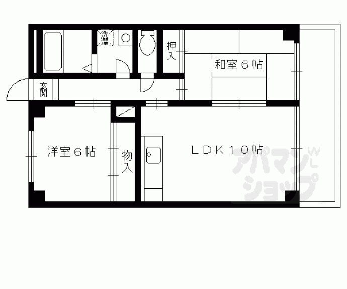 【メゾンドール奥文】間取
