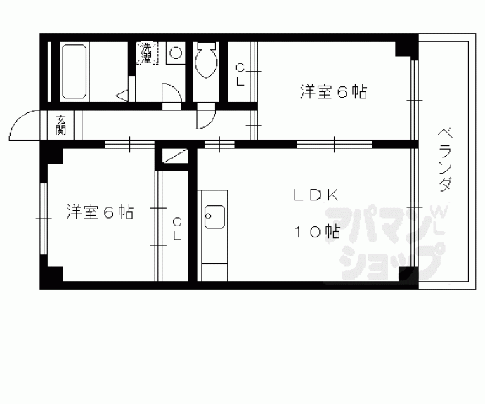 【メゾンドール奥文】間取