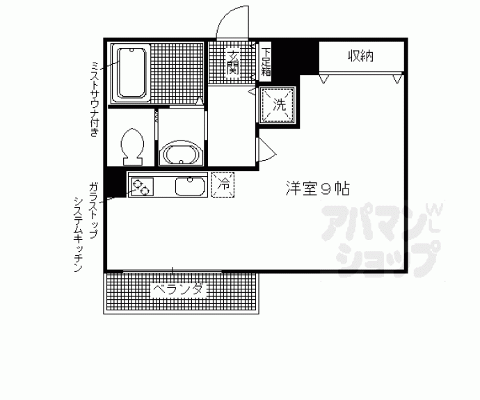 【ＣＡＳＡＧＲＡＮ洛西】間取