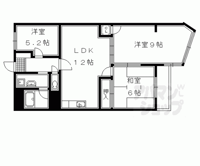 【メゾン河忠】間取