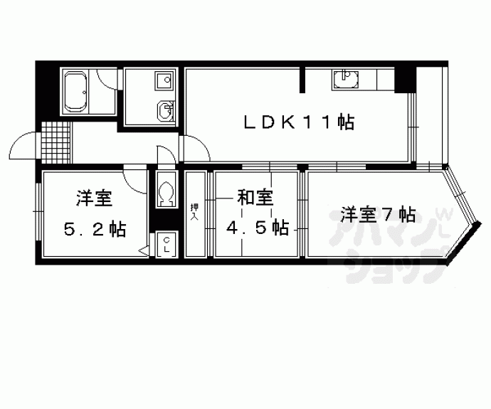 【メゾン河忠】間取