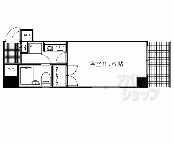 【ＤＥＴＯＭ－１今出川通】間取
