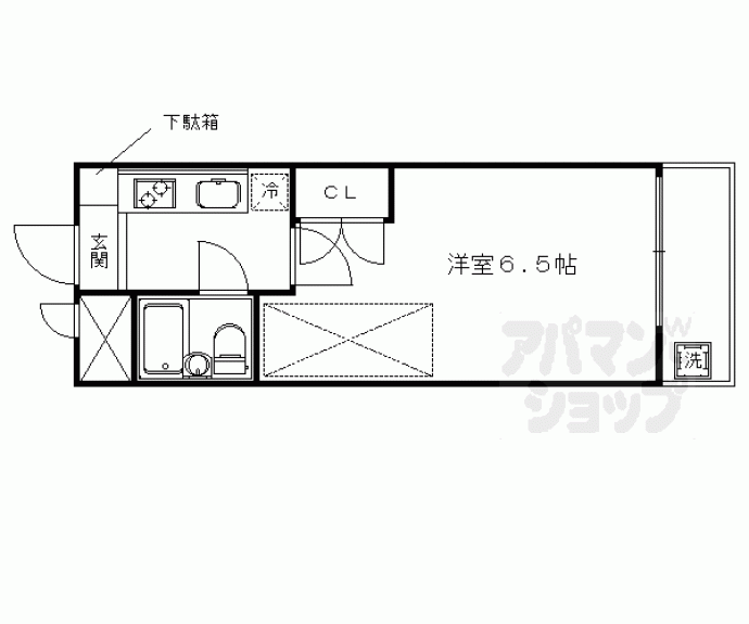 【ハイライフ嵯峨】間取