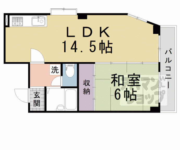 【プリムローズ嵯峨】間取