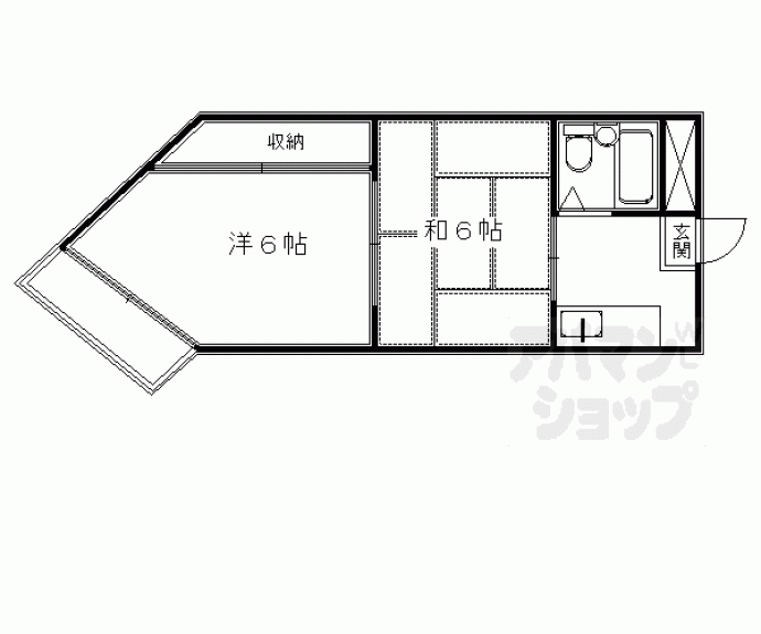 【ブランドハウス京都二条城】間取