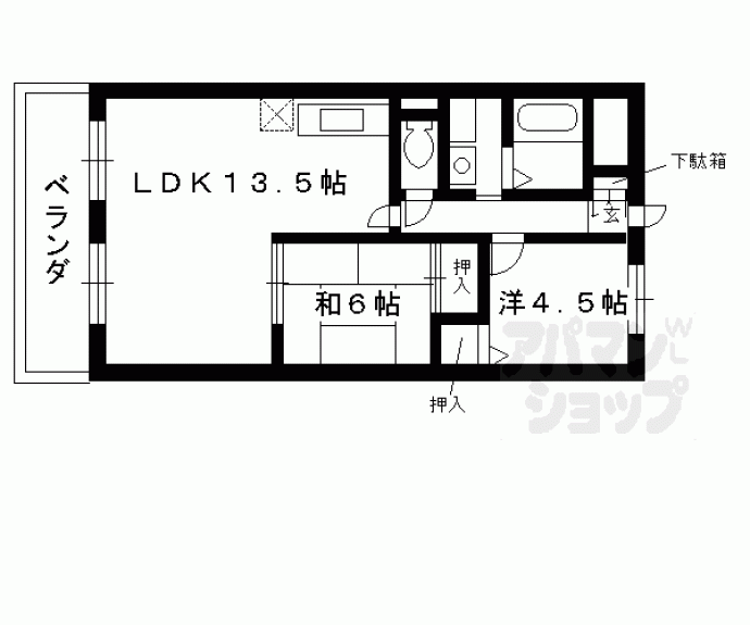 【クレセントKYK】間取