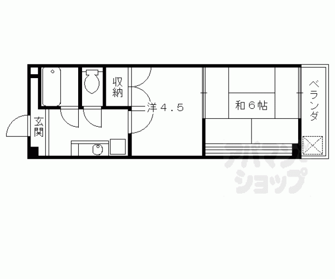 【ロイヤルハイツⅢ】間取