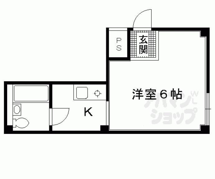 【大将軍ハイツ】間取