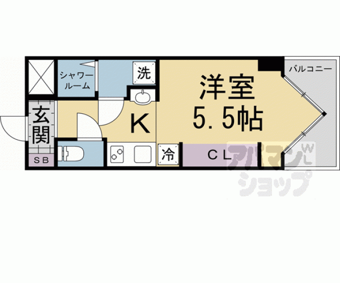 【ＤＥＴＯＭ－１三条通】間取