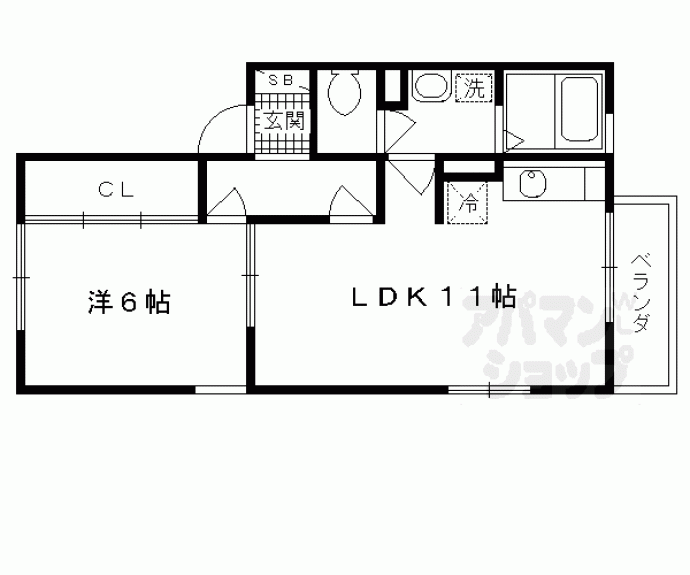 【コージーコートぜん】間取