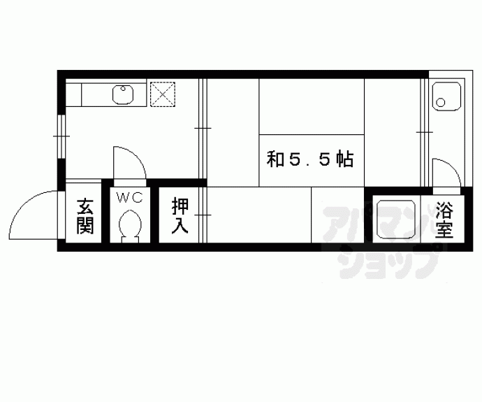 【等持院マンション】間取