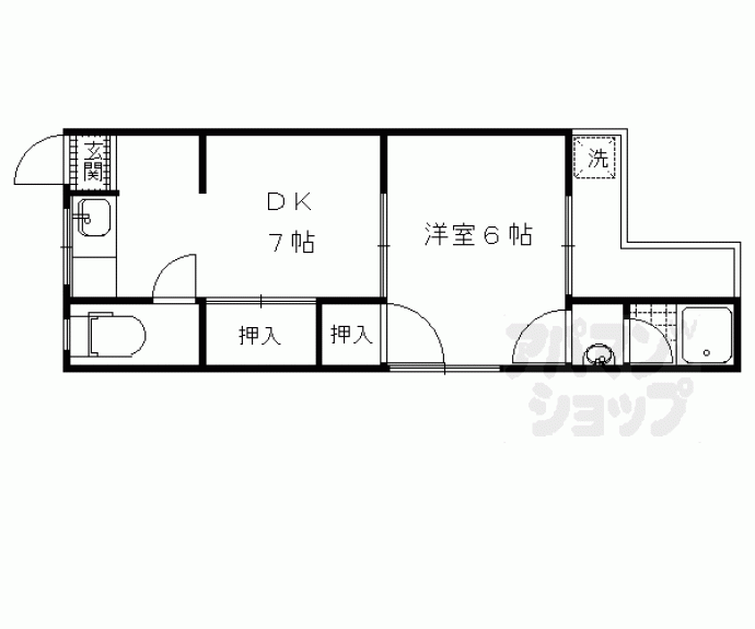 【第一ニューグリンハウス杉】間取