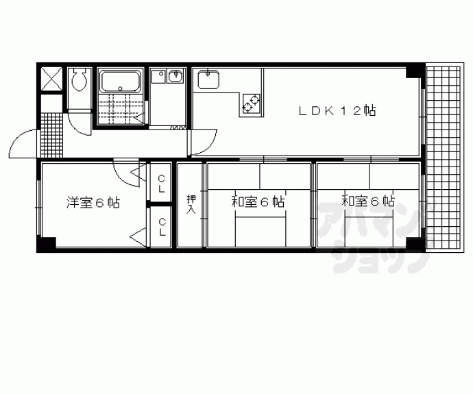 【ライフプラザ河原町今出川】間取