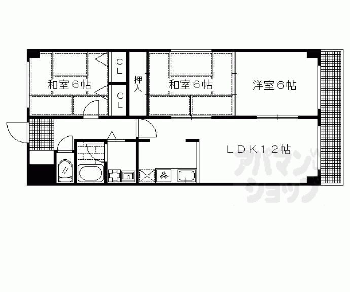 【ライフプラザ河原町今出川】間取