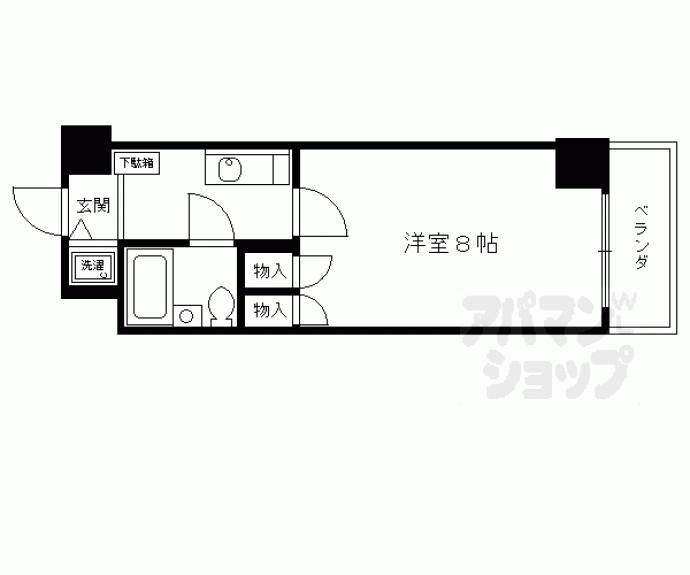 【アクシルコート京都二条】間取