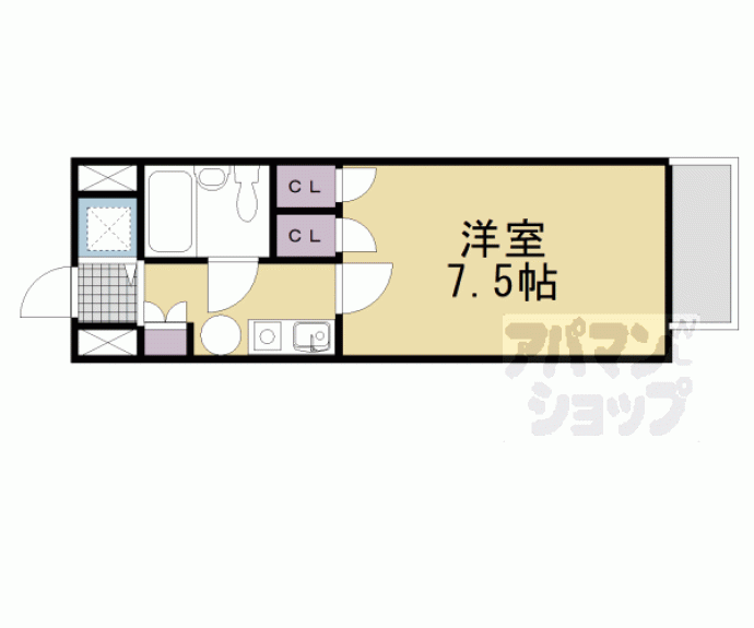 【アクシルコート京都二条】間取