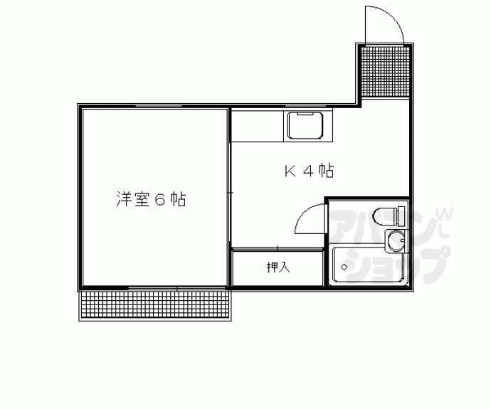 【グランディール堀川】間取