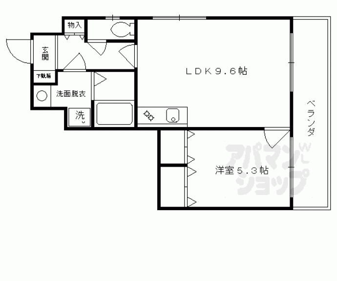 【アルテハイム二条城】間取