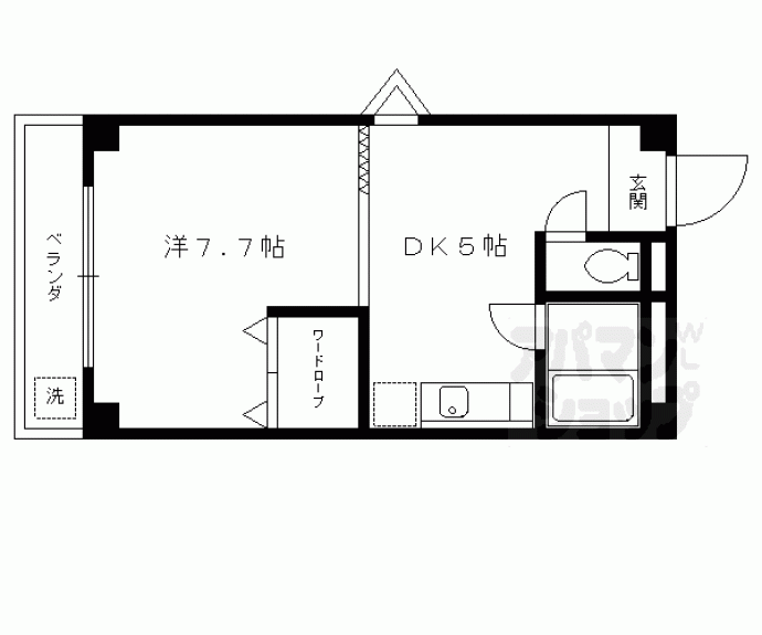 【ハイツ南円町】間取