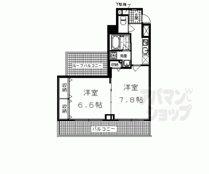 【ベラジオ四条大宮Ⅱ】間取