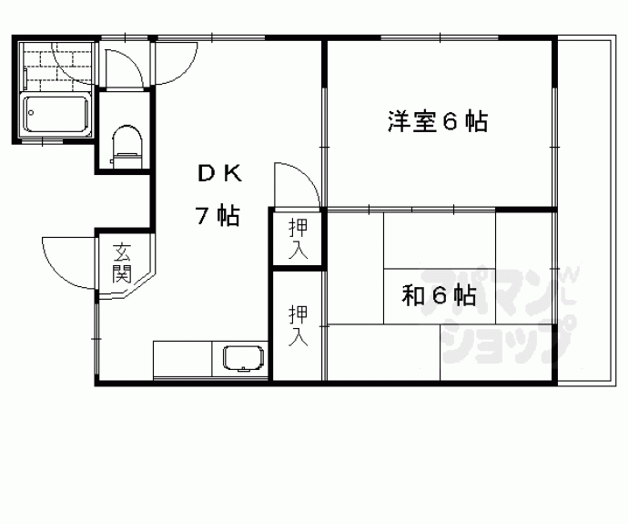 【秋街道ハイツ】間取