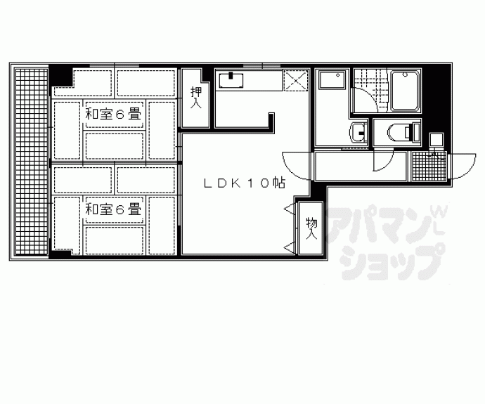【Ｕｒｅｓｉｄｅｎｃｅ二条城】間取