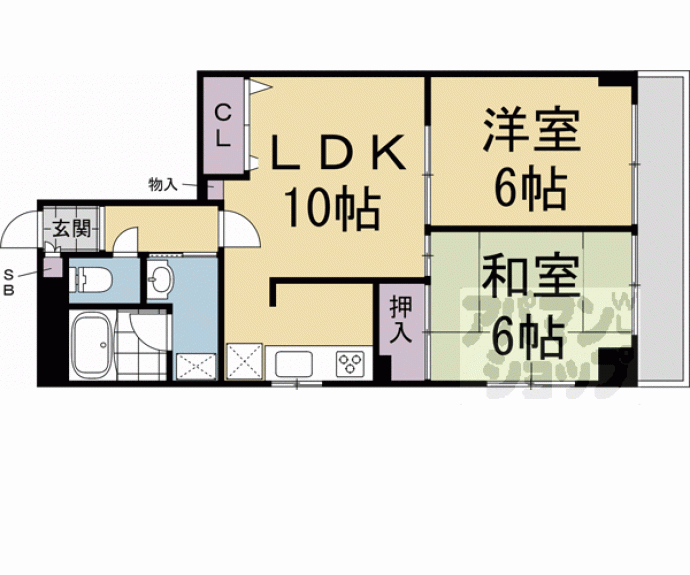 【Ｕｒｅｓｉｄｅｎｃｅ二条城】間取