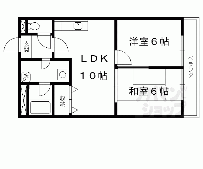 【シャトーウメダ】間取