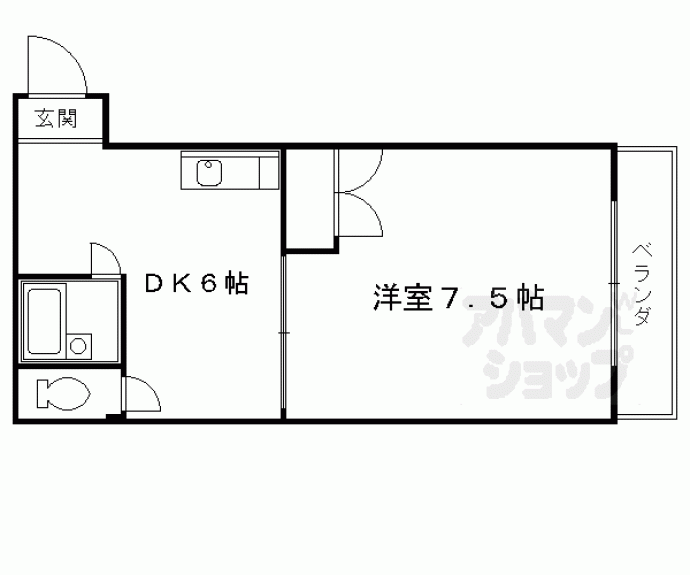 【ルシェール西院】間取
