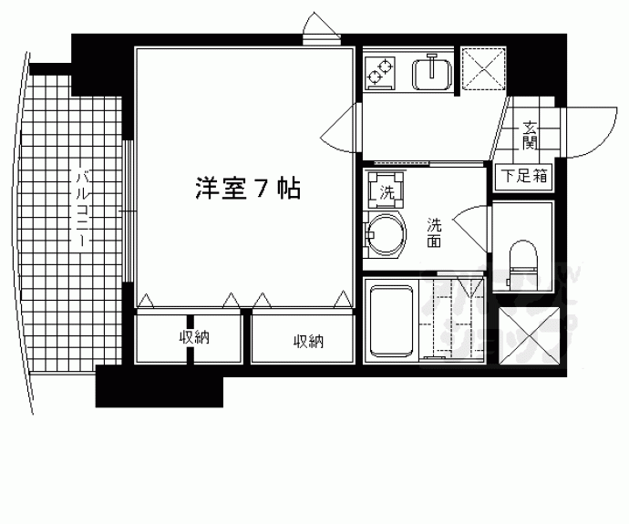 【サムティ京都二条】間取