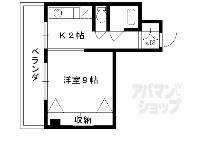 【ロマネスク京都丹波口】間取