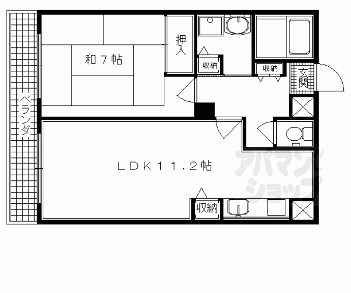 【ドーム平野】間取