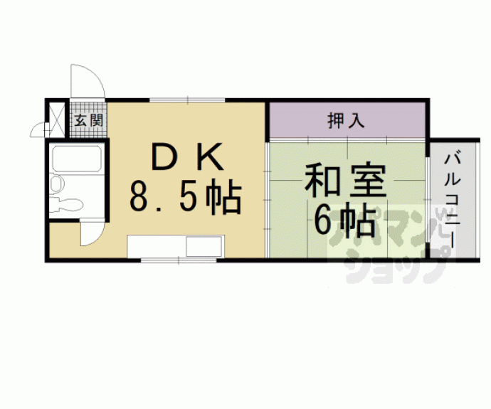 【二条コーポ】間取