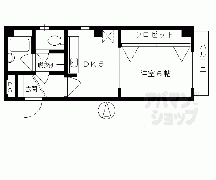 【イーストパレス祇園四条】間取