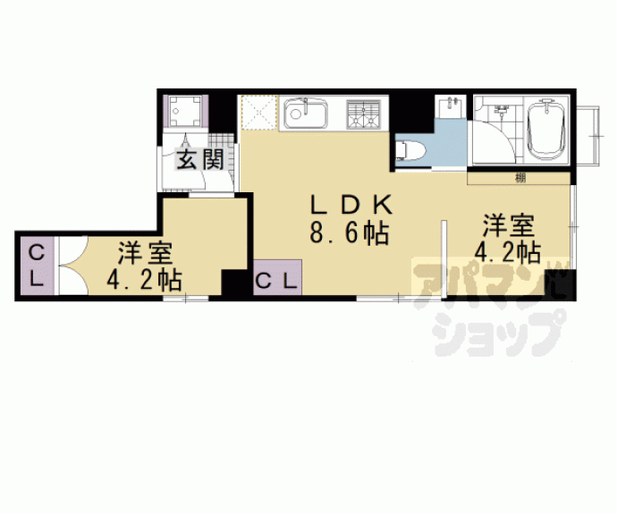 【ＧＲＡＮＤ　ＬＡＴＴＩＣＥ　Ｓａｙａｍａｃｈｉ】間取