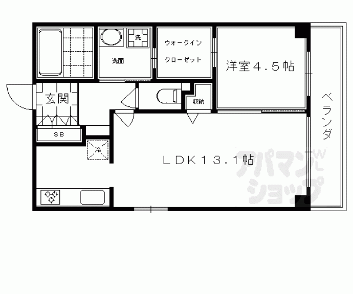 【メイゾン六波羅】間取