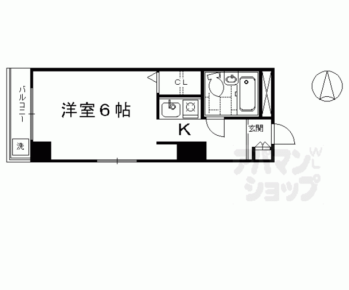 【タワーズ五条】間取