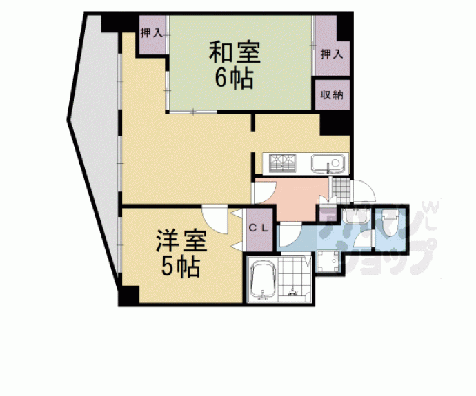 【四条大宮シャトー朝日】間取