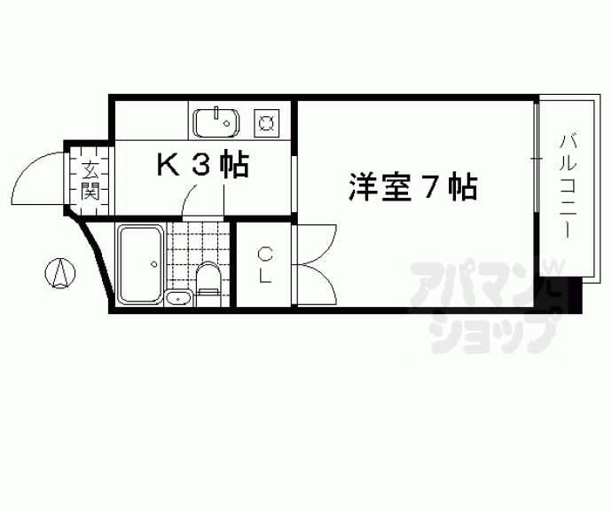 【サピエンスコート烏丸七条】間取