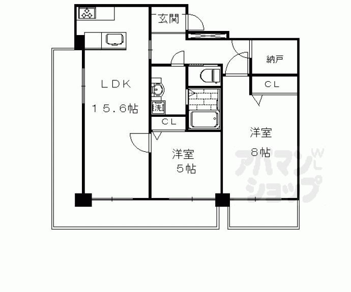 【三輝ビル】間取