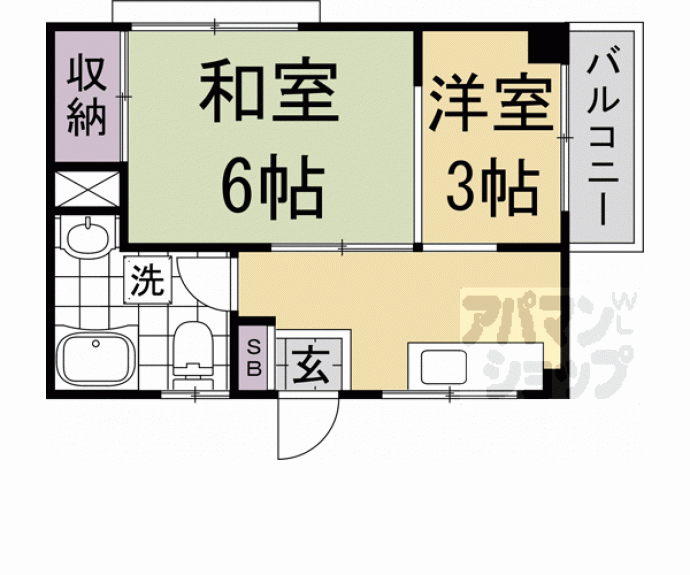 【櫛笥マンション】間取