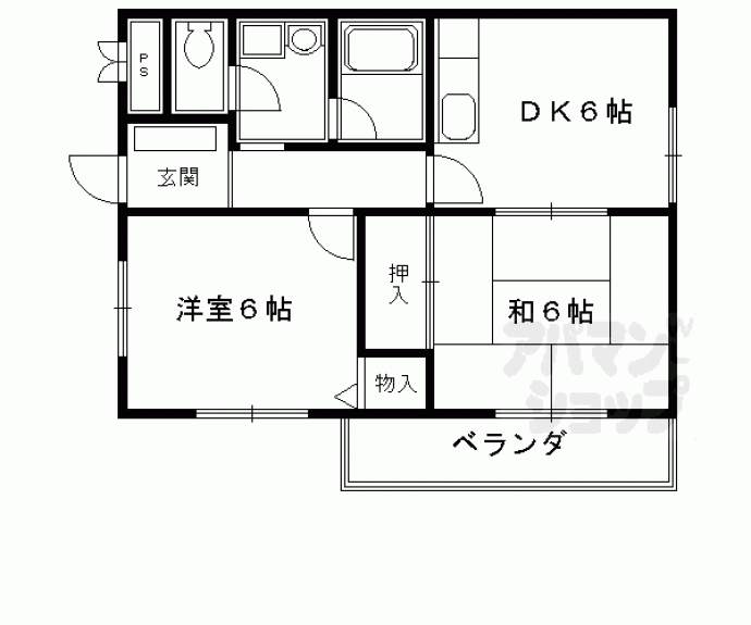 【トマーテ西京極】間取