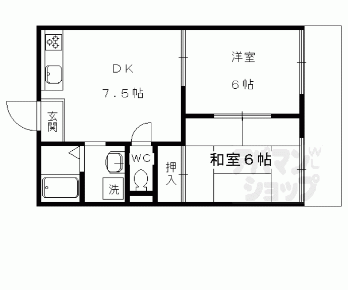 【メゾン・ド・マックＡ棟】間取