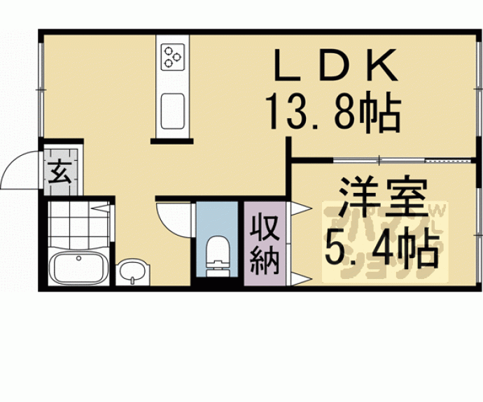 【メゾン・ド・マックＡ棟】間取